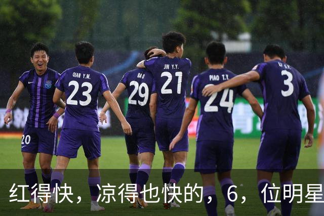 红得快，凉得也快的，6，位明星，以前是男神女神，现在，“无人问津”